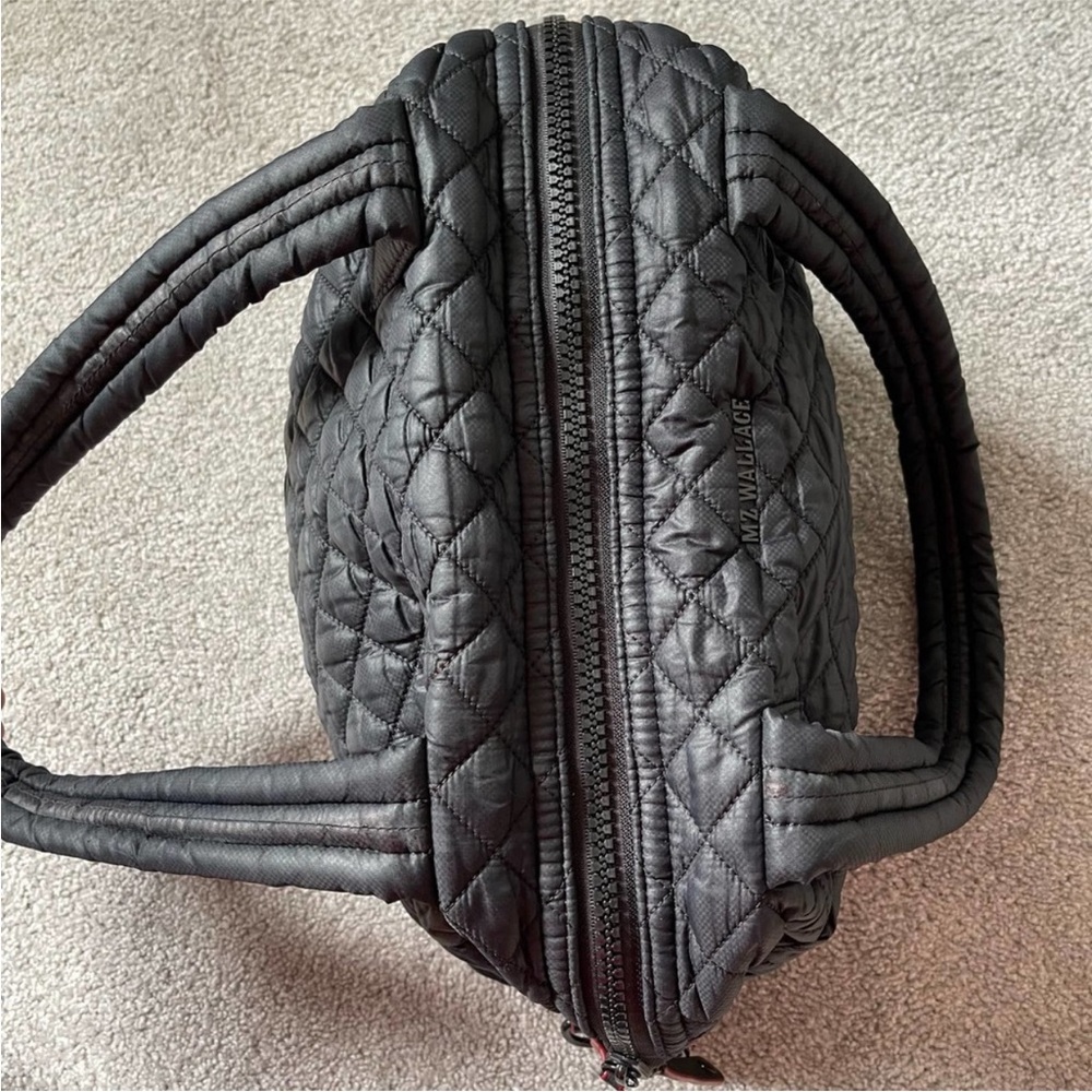 MZ Wallace Women's Black Quilted Medium Sutton Tote Bag, No Crossbody Strap - Picture 5 of 10